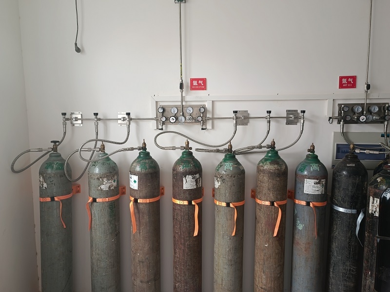 集中供氣氣瓶間-ICP-MS氣路系統氬氣氣路安裝-潔凈氣路自動切換系統